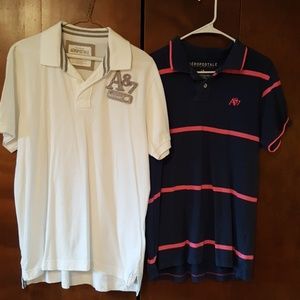 Guys size large aeropostale polos